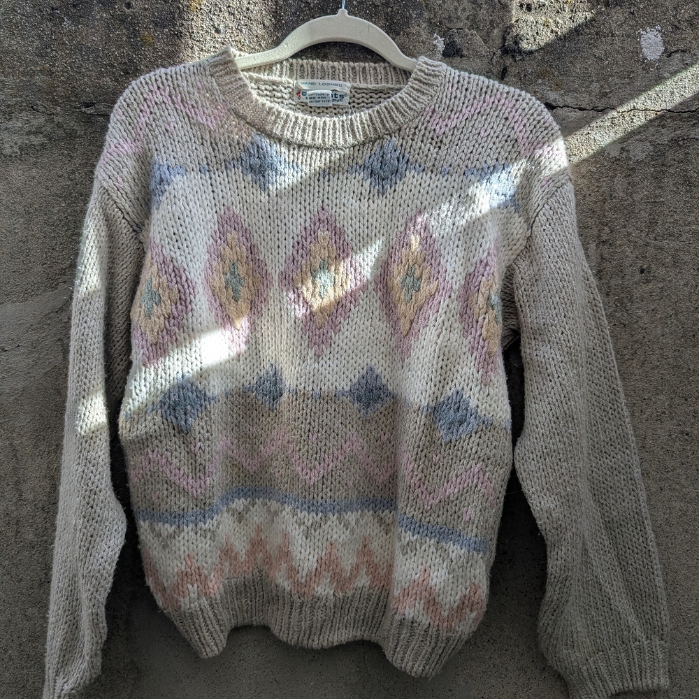 Cozy Multicolor Vintage Patterned Sweater